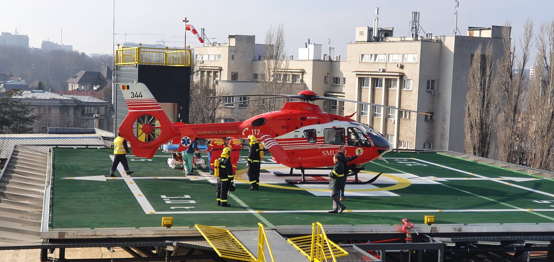 MaxBet CSR investment in the heliport of the Bucharest University Emergency Hospital